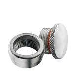 Custom Chrome 1.75" CNC Custom Mini Gas Cap Kit Weld-in Knurled Fits For Harley Bobber Chopper